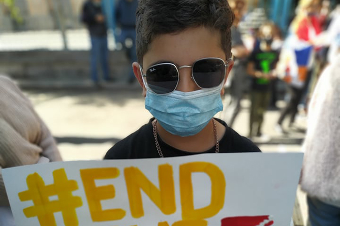 Женщины в Ереване против молчания мира в отношении азербайджанско-турецкого террора в Арцахе-4