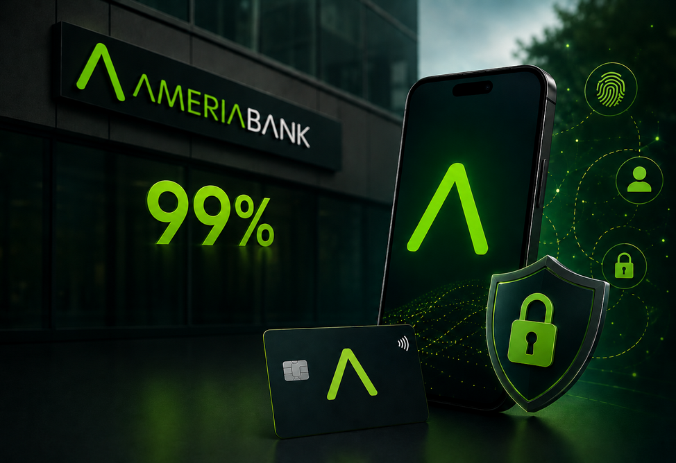 Америабанк проводит 99% операций через цифровые каналы и усиливает защиту от мошенничества