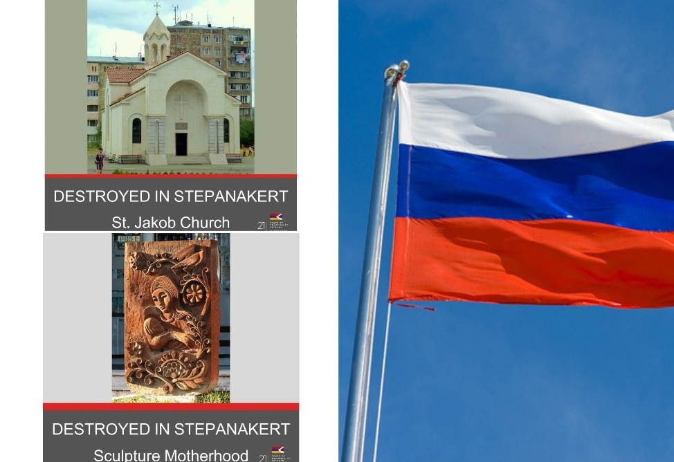 "Вопросы к Еревану": Захарова - об уничтожении азербайджанцами церквей в Степанакерте