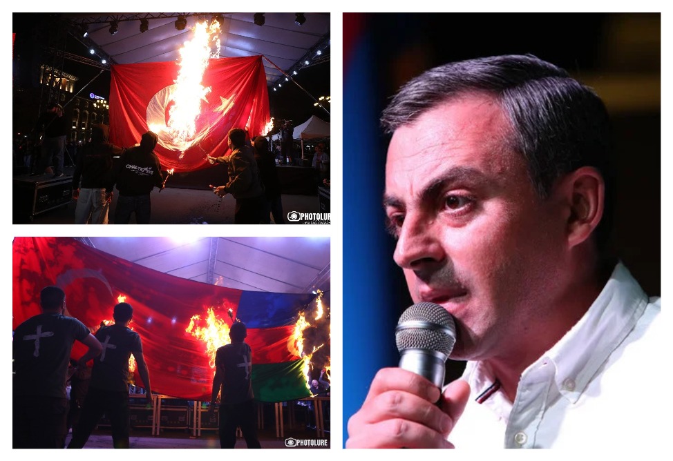 «Это наше отношение, не стоит позволять раздувать тему»: Ишхан Сагателян – о том, почему не был сожжен флаг Азербайджана