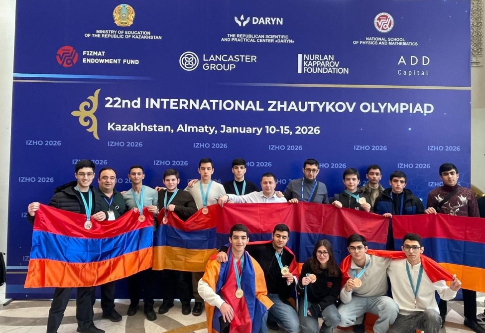 Школьники из Армении завоевали 21 медаль на Жаутиковской международной олимпиаде