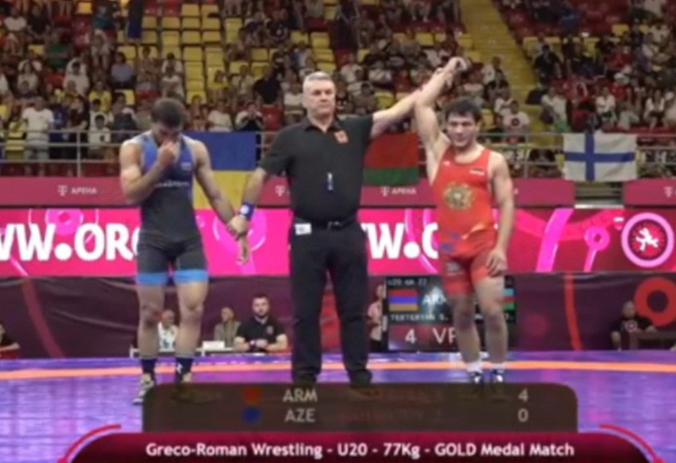 Самвел Тертерян стал чемпионом Европы U20, одержав победу над азербайджанцем в финале