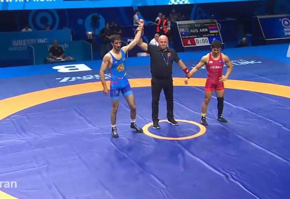 На ЧМ по греко-римской борьбе еще одну "бронзу" Армении принес Славик Галстян 