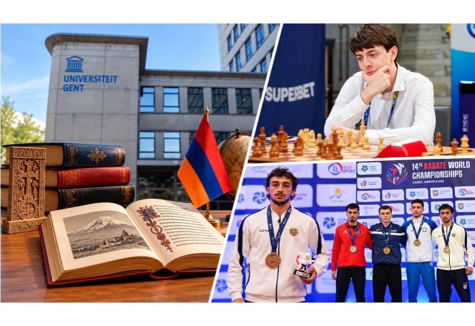 Հայագիտական դասընթացներ՝ Բելգիայի Գենտի համալսարանում, Էմին Օհանյանը՝ Atyrau Open 2026-ի հաղթող, բրոնզե մեդալ՝ կարատեի Աշխարհի առաջնությունից. շաբաթվա լավ լուրերը