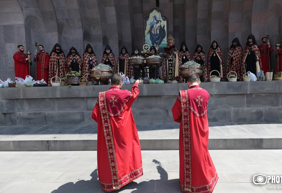 Церемония благословления винограда
