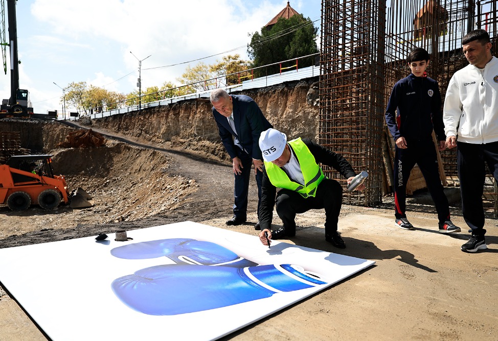 В Ереване заложили фундамент спорткомплекса имени Артура Абрахама (ФОТО) 